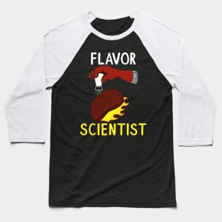 Funny Science Barbecue Pun Grill Scientist BBQ Grilling Puns Baseball T-Shirt